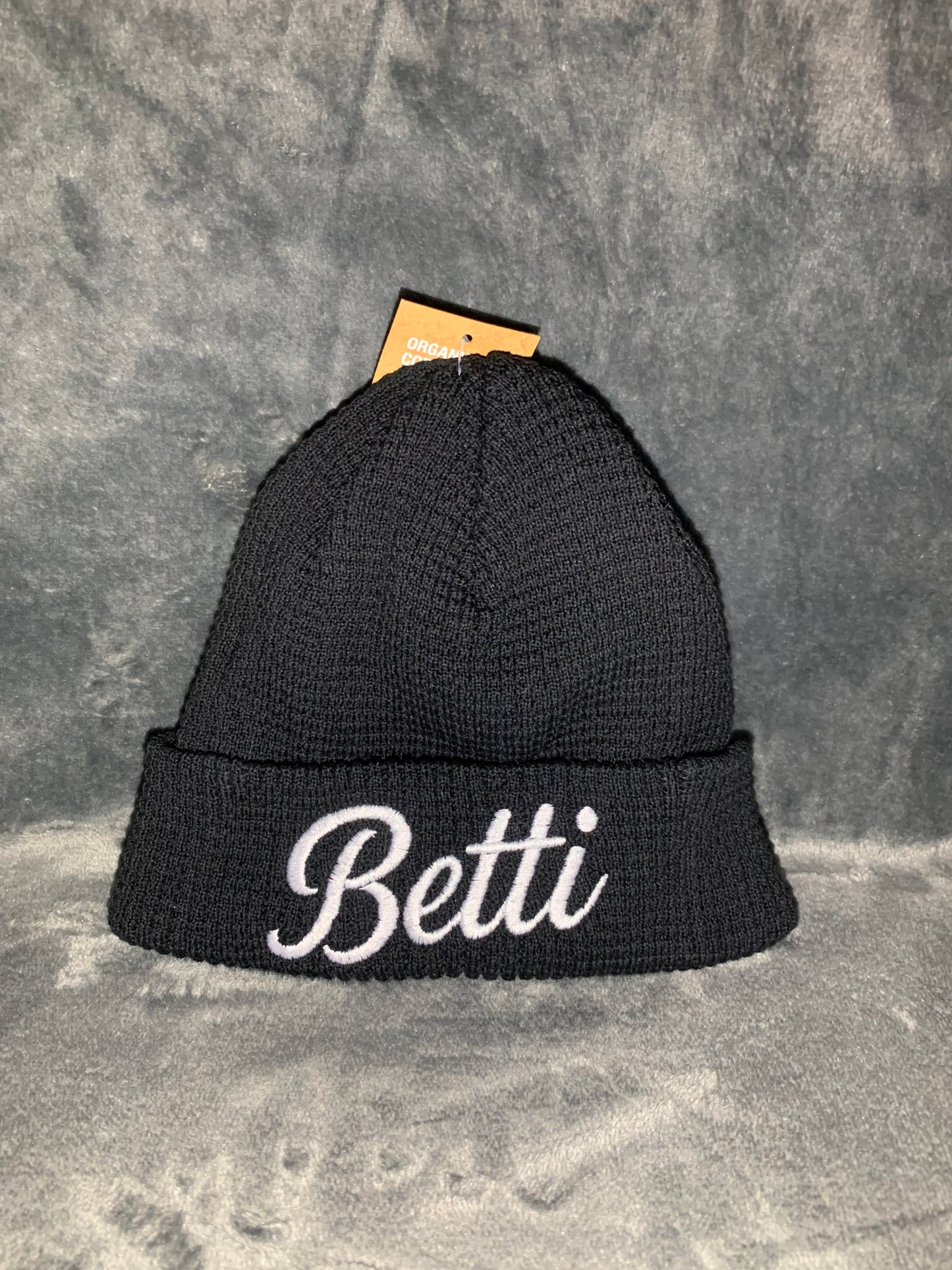 Black Betti Beanie Hat