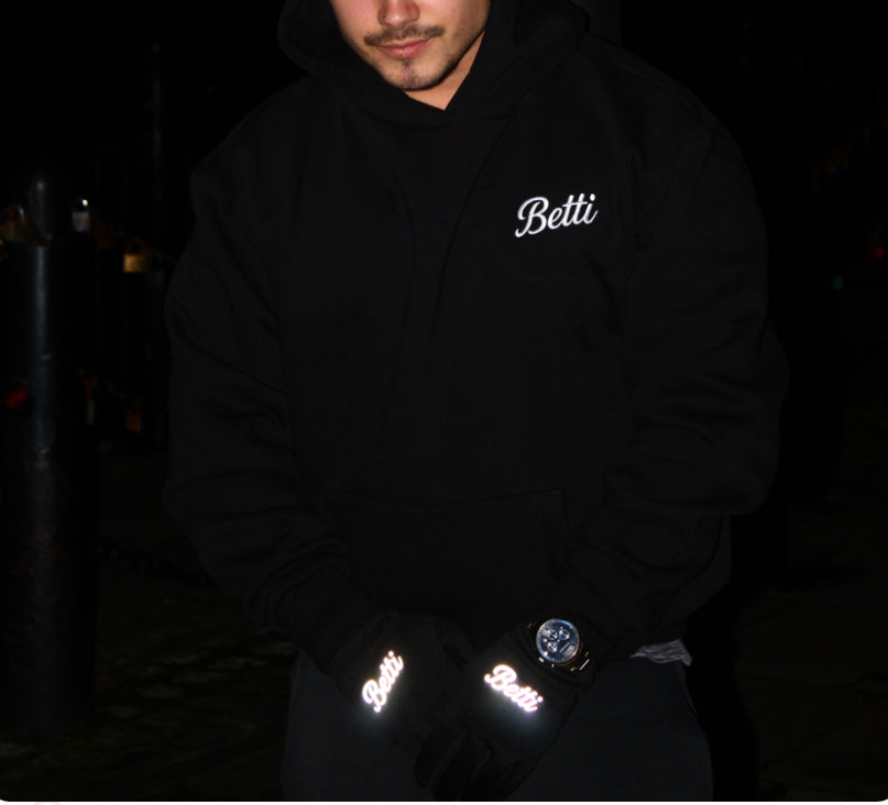 Black Thermal Sports Betti Gloves