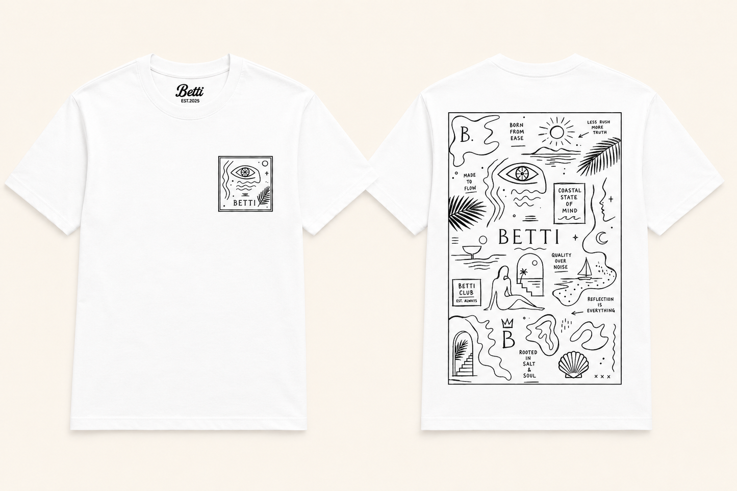 Betti “State of Mind” White T-shirt