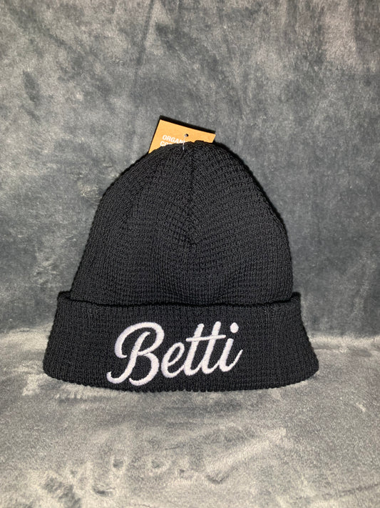 Black Betti Beanie Hat