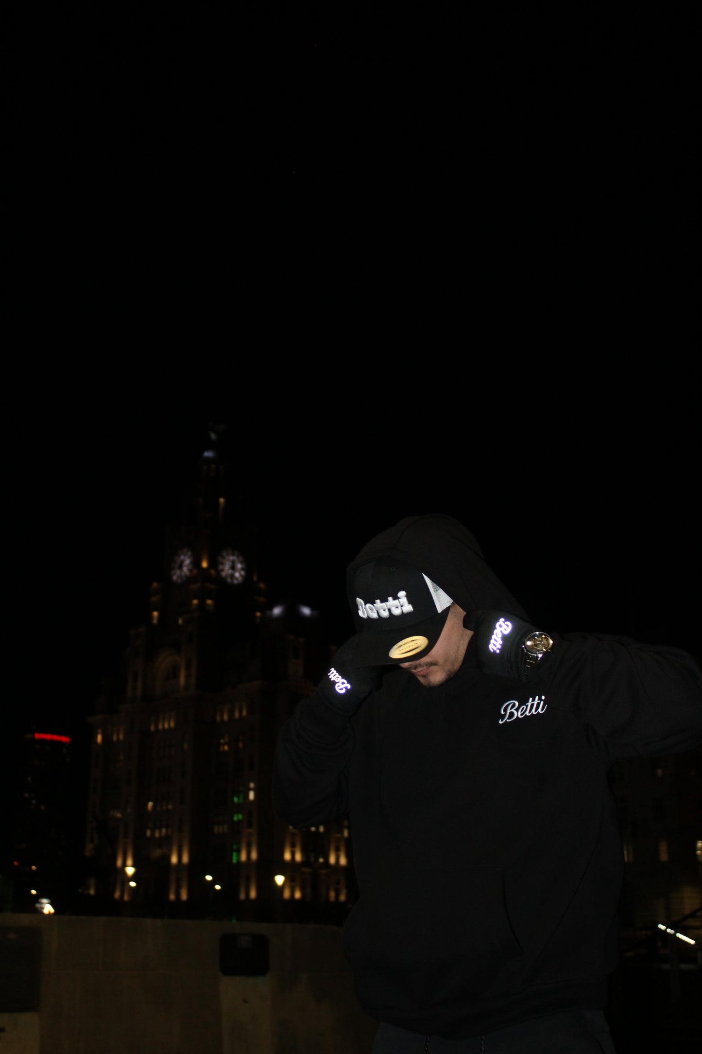 Black Thermal Sports Betti Gloves