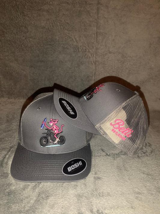 “PINK MADE ME DO IT” Grey Cap