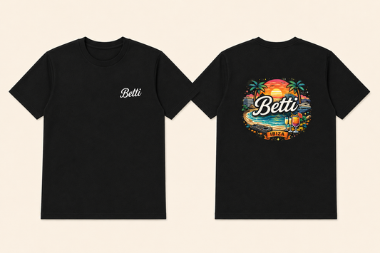 Betti “IBIZA” Black T-Shirt