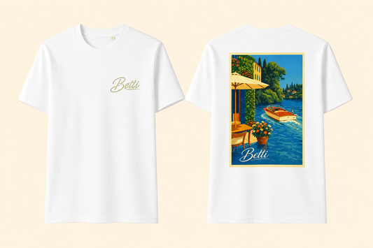 Betti “Italy Lake Como” White T-shirt