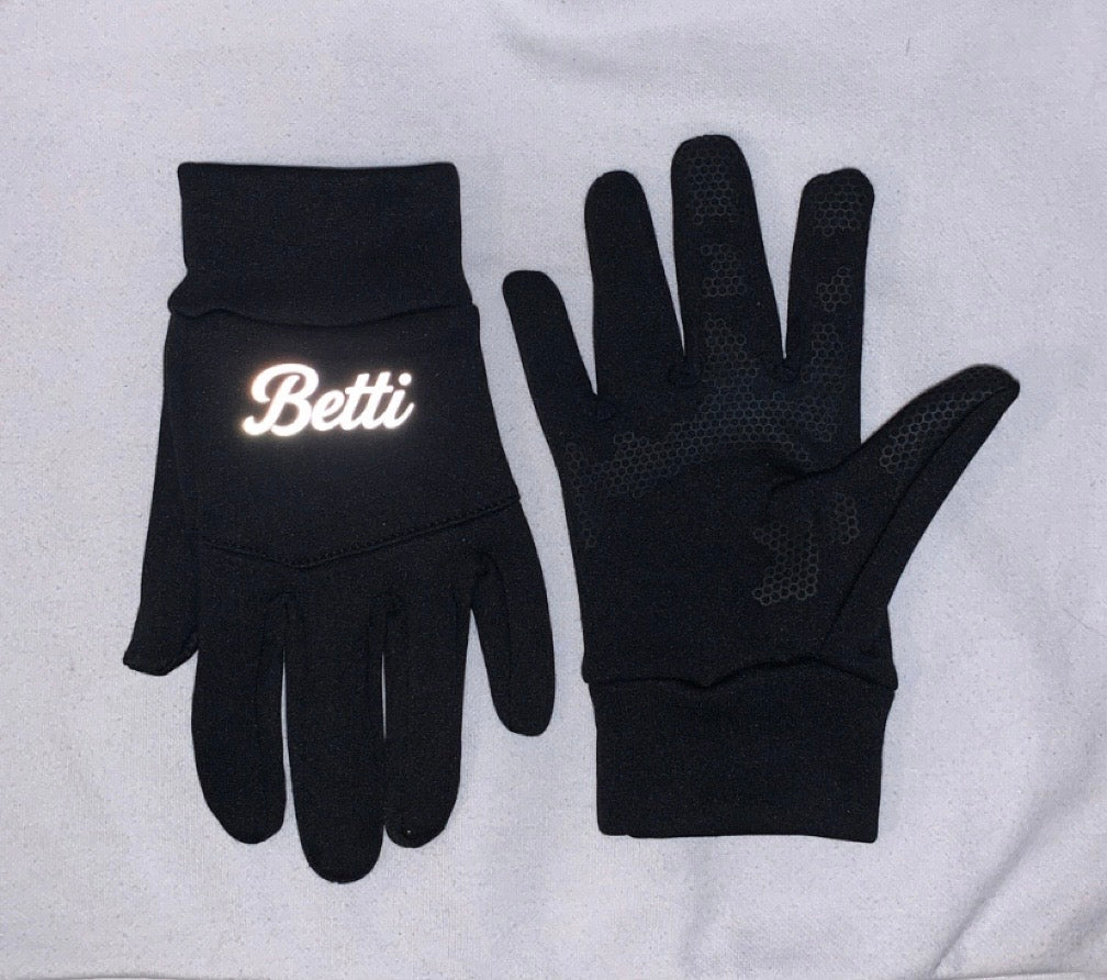 Black Thermal Sports Betti Gloves