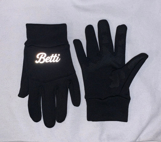 Black Thermal Sports Betti Gloves