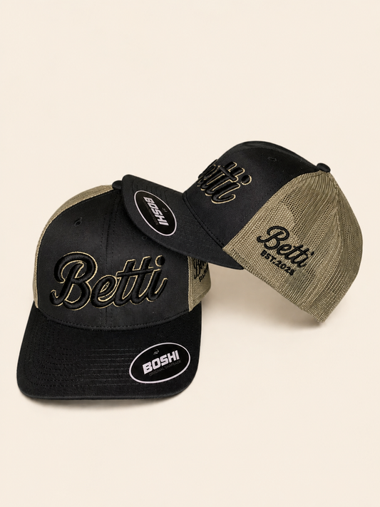 Khaki Green and Black Essential Cap